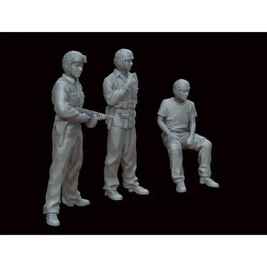 White Stork Miniatures F72074 1/72 Pacific War Usmc Tankers Resin Unassembled