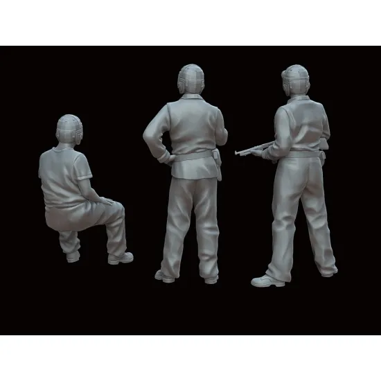 White Stork Miniatures F72074 1/72 Pacific War Usmc Tankers Resin Unassembled