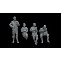 White Stork Miniatures F72075 1/72 German Soldiers At Rest Resin Unassembled Unpainted