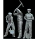 White Stork Miniatures F72082 1/72 Civilian Workers Resin Unassembled Unpainted Kit