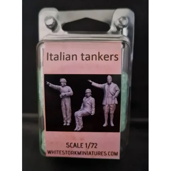 White Stork Miniatures F72083 1/72 Italian Tankers Resin Unassembled Unpainted