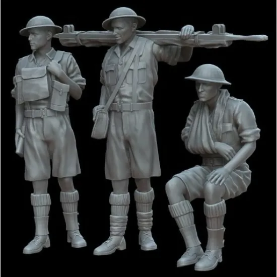 White Stork Miniatures F72092 1/72 British Soldiers North Africa 1941 Ww2 Resin Unassembled Unpainted