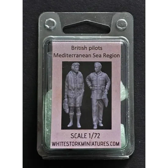 White Stork Miniatures F72093 1/72 British Pilots Mediterranean Sea Resin Unassembled Unpainted