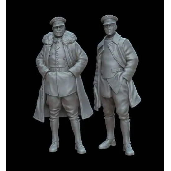 White Stork Miniatures F72102 1/72 Wwi German Pilots Resin Unassembled Unpainted