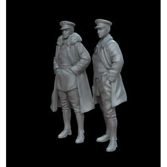 White Stork Miniatures F72102 1/72 Wwi German Pilots Resin Unassembled Unpainted