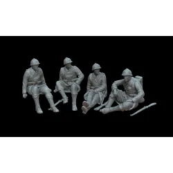 White Stork Miniatures F72105 1/72 Belgian Soldiers 1940 Ww2 Resin Unassembled Unpainted