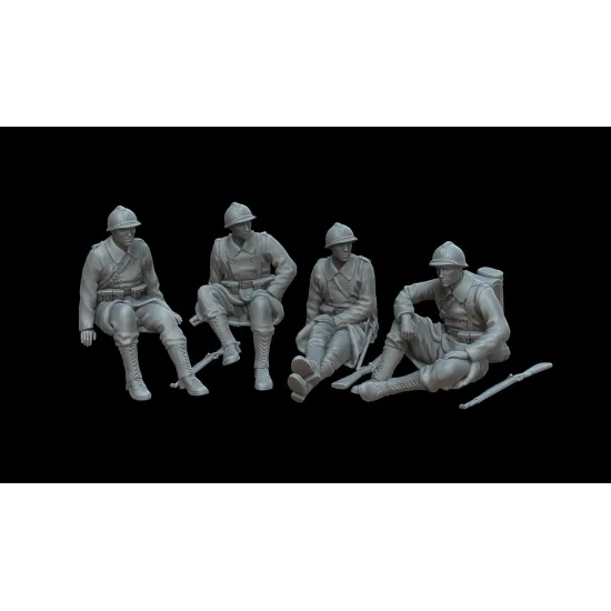 White Stork Miniatures F72105 1/72 Belgian Soldiers 1940 Ww2 Resin Unassembled Unpainted
