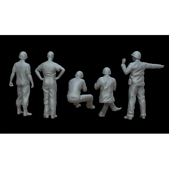 White Stork Miniatures F72109 1/72 Pacific War U.s.m.c. Soldiers Resin Unassembled Unpainted