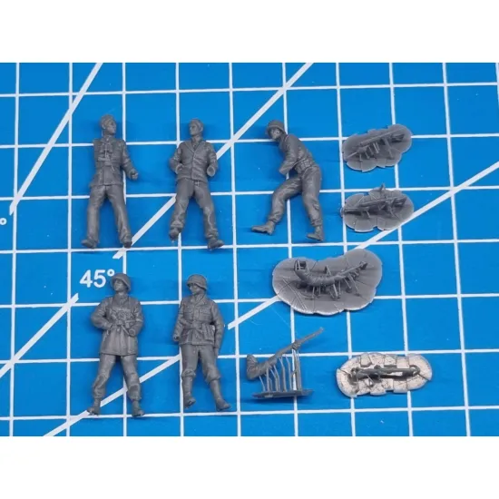 White Stork Miniatures F72115 1/72 German Soldiers Warsaw 1944 Resin Unassembled Unpainted