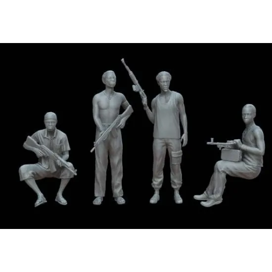White Stork Miniatures F72123 1/72 Modern Ukrainian Tankers Resin Unassembled Unpainted