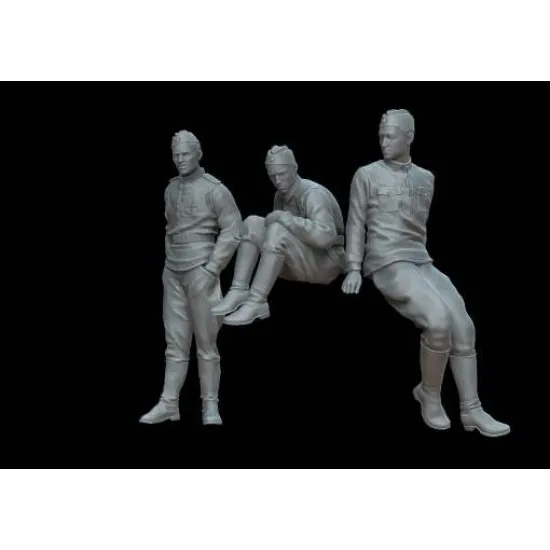 White Stork Miniatures F72126 1/72 Soviet Tank Crew Isu-152 Resin Unassembled Unpainted