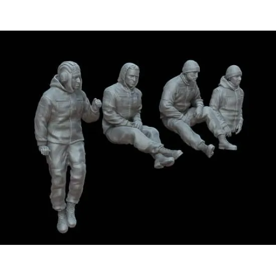 White Stork Miniatures F72128 1/72 Ukrainian Modern Tankers Part Ii Resin Unassembled Unpainted