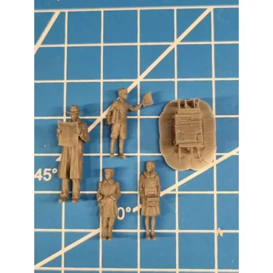 White Stork Miniatures F72131 1/72 Young Sellers Resin Unassembled Unpainted