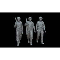 White Stork Miniatures F72144 1/72 U.s. Soldiers Operation Avalanche 1943 Resin Unassembled Unpainted