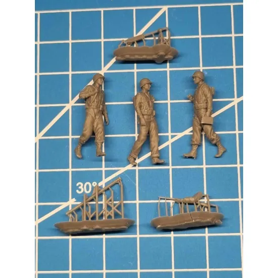White Stork Miniatures F72144 1/72 U.s. Soldiers Operation Avalanche 1943 Resin Unassembled Unpainted
