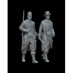 White Stork Miniatures F72151 1/72 Wwi Belgian Soldiers Resin Unassembled Unpainted