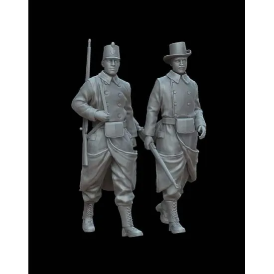White Stork Miniatures F72151 1/72 Wwi Belgian Soldiers Resin Unassembled Unpainted