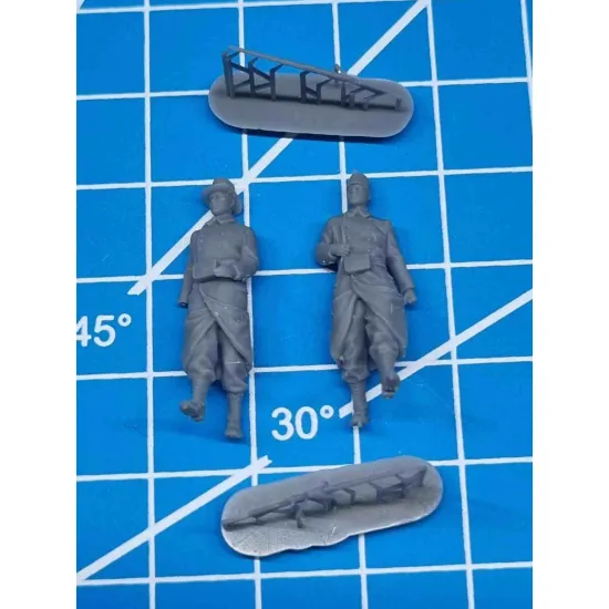 White Stork Miniatures F72151 1/72 Wwi Belgian Soldiers Resin Unassembled Unpainted