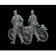 White Stork Miniatures F72154 1/72 German Soldiers With Bicycles 1939-1941 Resin Unassembled Unpainted