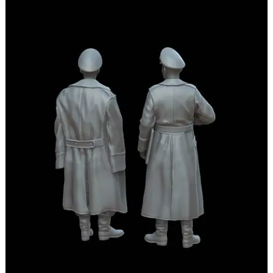 White Stork Miniatures F72155 1/72 German Officers Ww2 Resin Unassembled Unpainted