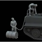 White Stork Miniatures F72159 1/72 Tiger I Crew Loading Fuel Resin Unassembled Unpainted