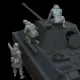 White Stork Miniatures F72160 1/72 Panther Crew On Recon Resin Unassembled Kit