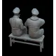 White Stork Miniatures F72162 1/72 German Pilots On The Bench Resin Unassembled Unpainted