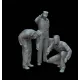 White Stork Miniatures F72164 1/72 U.s. Mechanics Resin Unassembled Unpainted