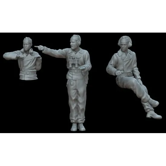 White Stork Miniatures F48013 1/48 German Ww2 Panther Crew Resin Kit