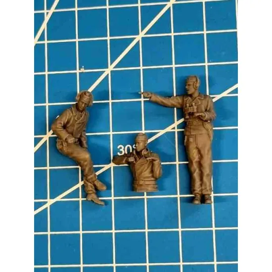 White Stork Miniatures F48013 1/48 German Ww2 Panther Crew Resin Kit