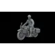Wwhite Stork Miniatures M72005 1/72 Wla Motorcycle With Us Soldier Resin Upainted Kit