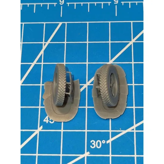 White Stork Miniatures M72006 1/72 Ds Type Wheels 2pcs For Wz.97 Field Gun And Wz.14/19 Howitzer Resin Upainted Kit