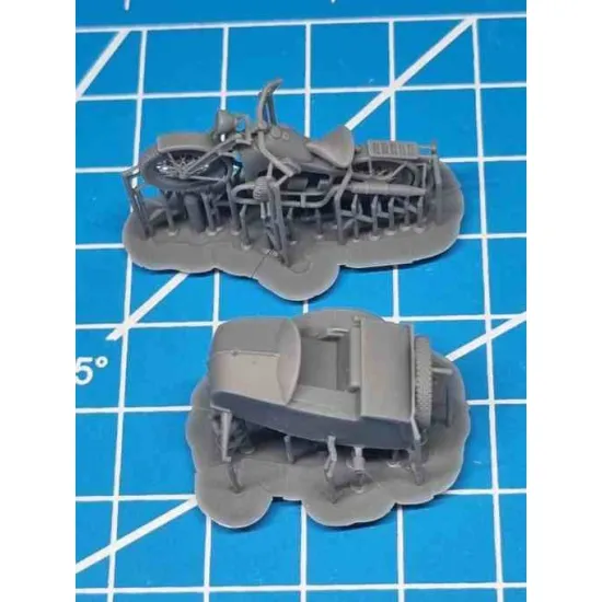 White Stork Miniatures M72008 1/72 French Motorcycle Gnome-rhone Ax2 Resin Kit