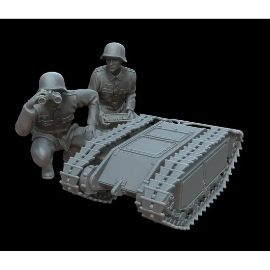 White Stork Miniatures M72015 1/72 German Goliath With Pioneer Team Resin Kit