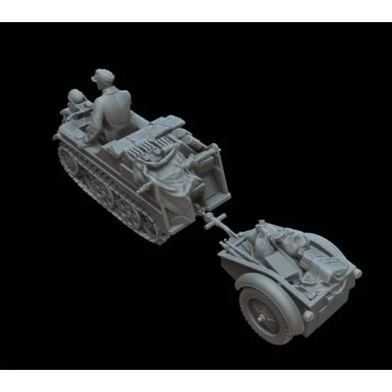 White Stork Miniatures M72016 1/72 Kettenkraftrad With A Trailer Resin Kit