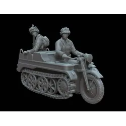 White Stork Miniatures M72018 1/72 Kettenkraftrad In Service With The Us Army Resin Kit