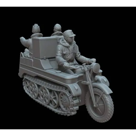 White Stork Miniatures M72019 1/72 Kettenkraftrad On The Eastern Front Resin Kit