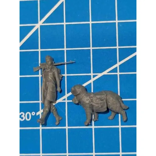 White Stork Miniatures P72004 1/72 Post Apocalypse Miniature Friends Resin Kit