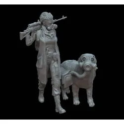 White Stork Miniatures P72005 1/72 Post Apocalypse Miniature Friends With Masks Resin Kit