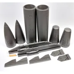 Kopecky Scale Models 32026 1/32 F-16 600 Gallons Fuel Tanks And Pylons Resin Kit