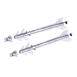 Kopecky Scale Models 32043 1/32 2 Pcs Of Rafael Python 4/5 Aa Missile Resin Kit