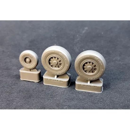Kopecky Scale Models 48018 1/48 F-16 Block 40 Wheels Resin Kit
