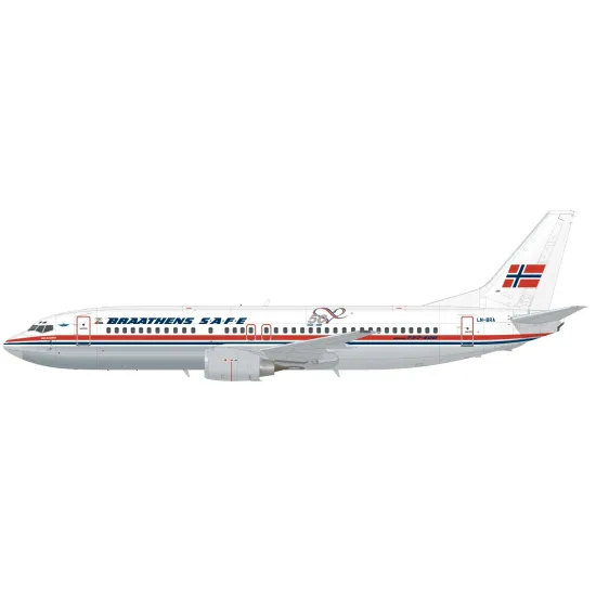Lima November Decals 144-506 1/144 Nbraathens Safe, Boeing 737-400/500