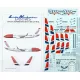 Lima November Decals 144-514 1/144 Norwegian LN-NOL 6000th Boeing 737 tail B737-800