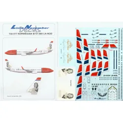 Lima November Decals 144-517 1/144 Norwegian, Ln-nod Sonja Henie Boeing 737-800