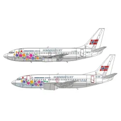 Lima November Decals 144-520 1/144 Braathens Safe Sommerflyet Boeing B737-200/500