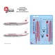 Lima November Decals 144-524 1/144 Braathens Safe B737-200, Original And Revised Scheme