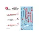Lima November Decals 144-530 1/144 Braathens SAFE B737-505 LN-BRJ Olympiaflyet
