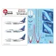 Lima November Decals 144-533 1/144 Braathens Boeing B737-400/500/700 Northern Lightcs