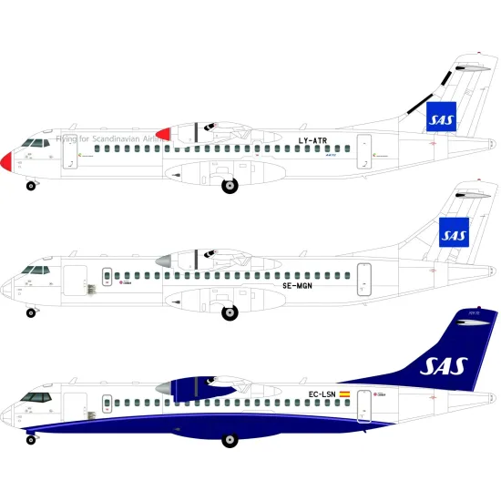 Lima November Decals 144-546 1/144 Sas Atr72s Including Ec-lsn In Azul Colours